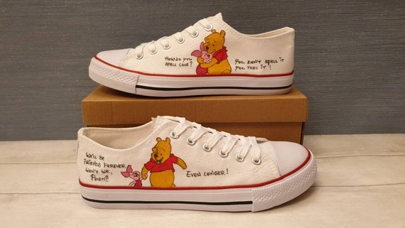 Custom Hand Painted Converse Low Top Shoes with Friends design