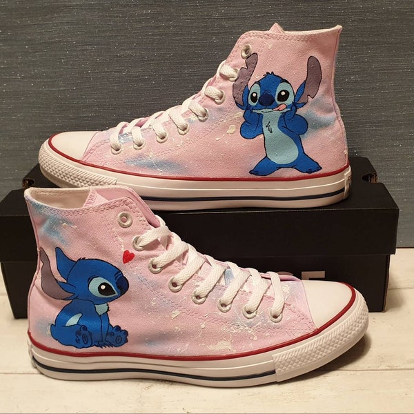 Lilo Stitch Converse - Etsy UK