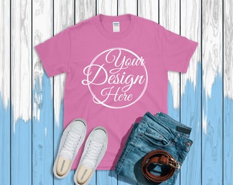 Download Azalea T Shirt Gildan Mockup 64000 Canvas Unisex Shirt Red T Shirt Flat Shirt Mockup Shirt Flat Lay Shirt Mockup Printful 3d Logo Mockup Psd Free Mockups 3d Freemockup PSD Mockup Templates