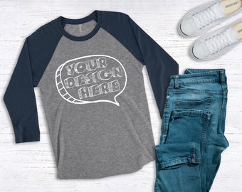 Gildan Sweatshirt Flat Lay Mockup Dark Heather Grey Wood Etsy