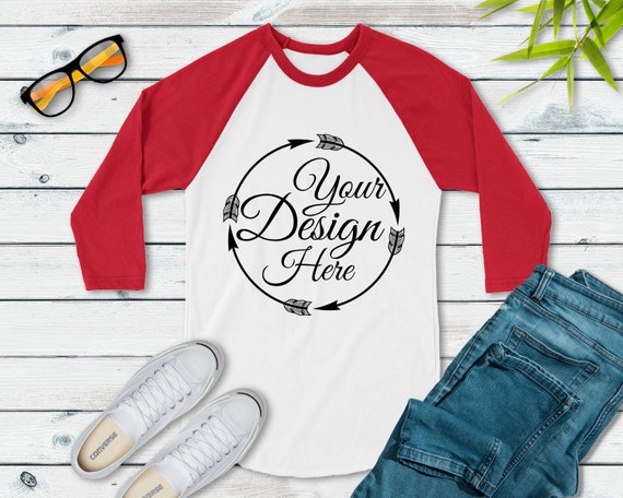 Next Level 6051 Red White Unisex Baseball Basic Next Level 6051 Red White Unisex Baseball Basic