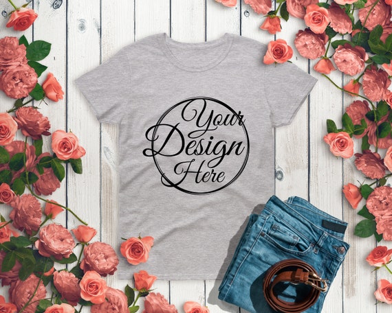 Download Free Gildan 500 T-Shirt Mockup Sport Gray Mockup Shirt ...