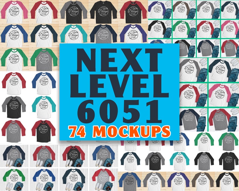 Download Next Level 6051 T-Shirt Mockup MEGA BUNDLE 74 High Quality ...