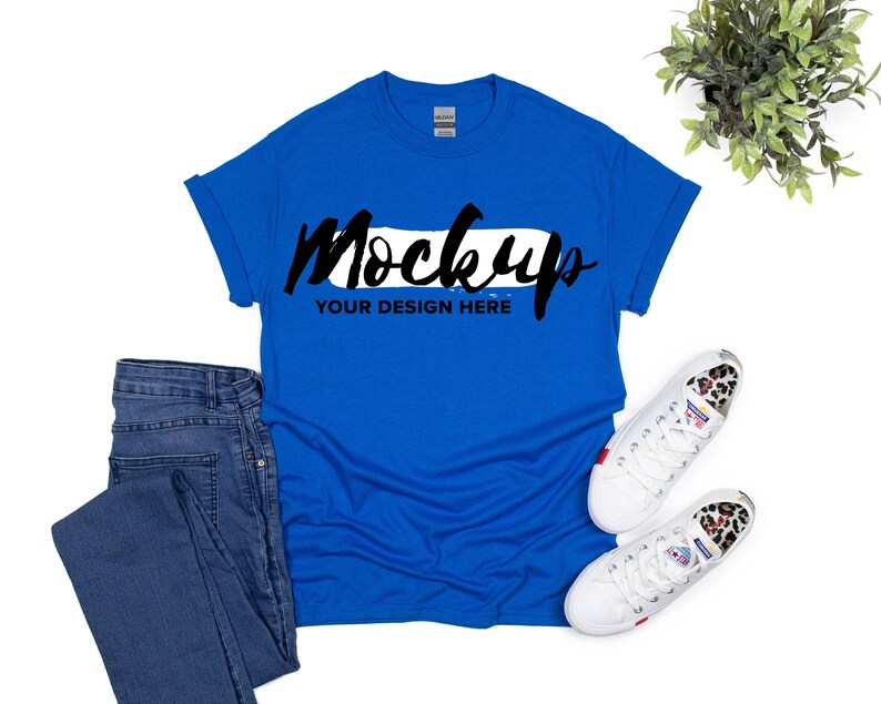 262+ Berry Gildan 5000 Women's T Shirt Mockup