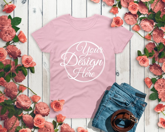 Download Gildan 500 T Shirt Mockup Light Pink Mockup Shirt Gildan Etsy