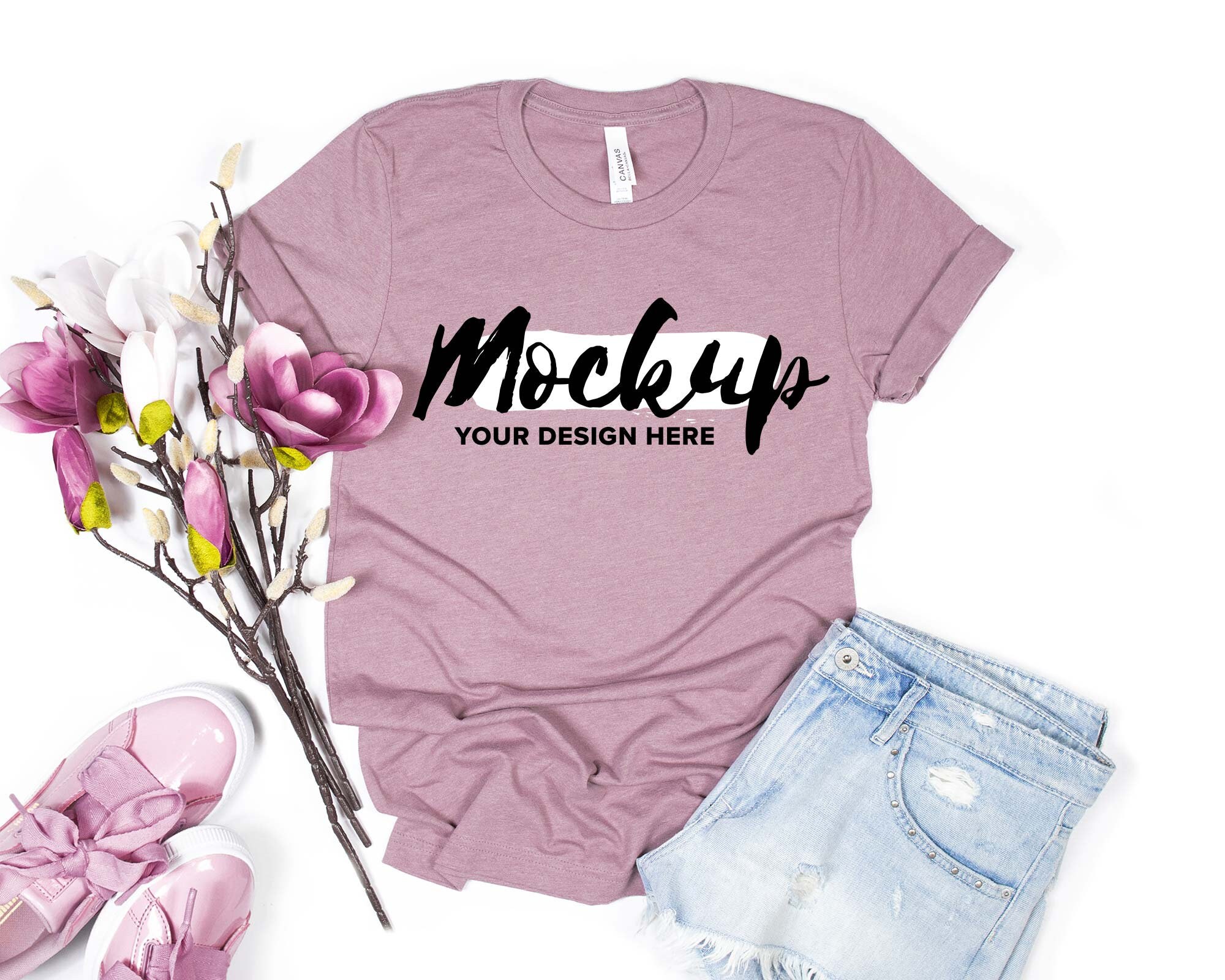 heather orchid bella canvas