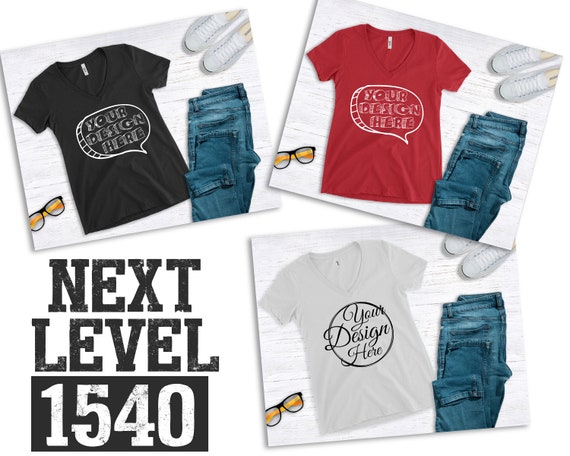 next level t shirt mockup