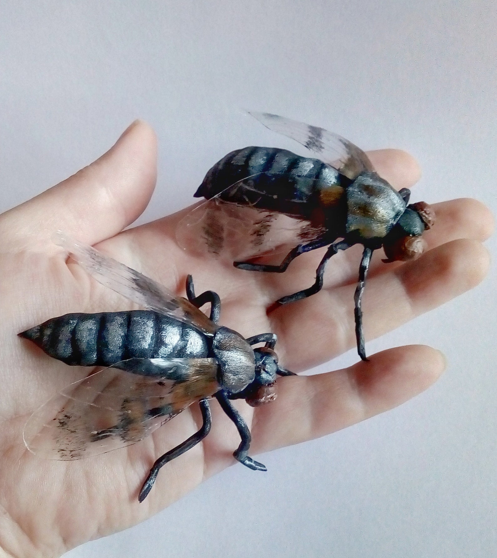 Fake realistic fly insects. A gift for an bug lover. Halloween Etsy