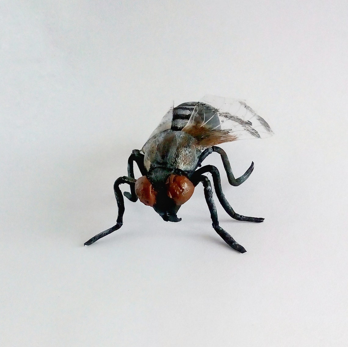 Fake realistic fly insects. A gift for an bug lover. Halloween Etsy