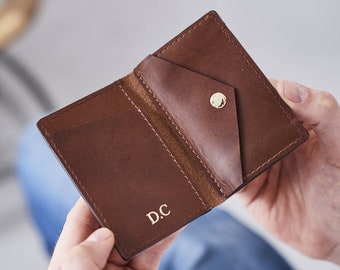 Personalised Leather Credit Card Holder Wallet