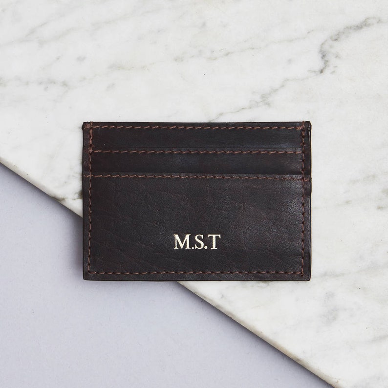 Personalised Leather Credit Card Holder image 7