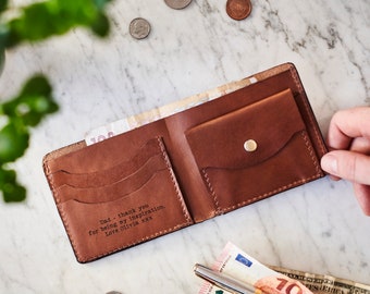 Mens Leather Wallet with Personalisation