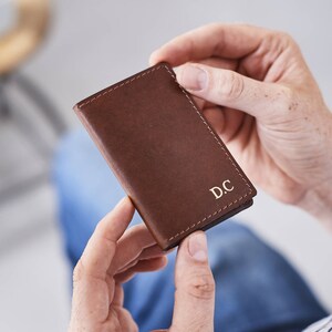Personalised Leather Credit Card Holder Wallet image 3