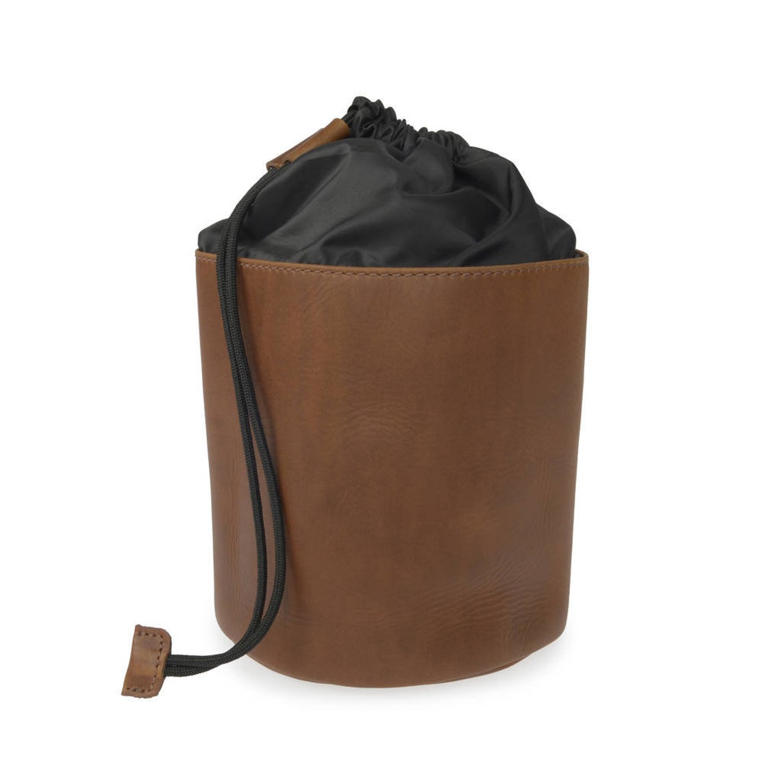 Personalised Leather Drawstring Wash Bag Etsy