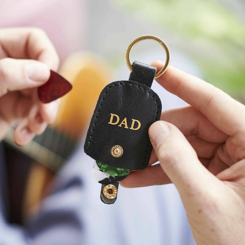 Guitar Plectrum Keyring with Personalisation image 6