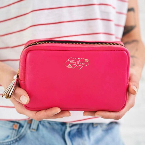 Mum Leather Make-up Cosmetic Bag Perfect Mothers Day Gift