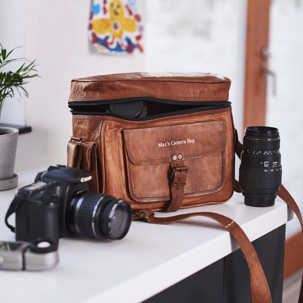 Leather Camera Bag Etsy