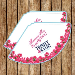 Mamma Mia Party Hat, Mamma Mia Sweetie Cone,  Mamma Mia Party Decor, Birthdays, Bridal Showers, Baby Showers. DIGITAL ITEM