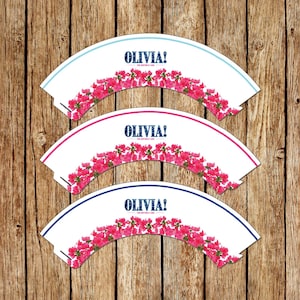 Mamma Mia Cupcake Wrap, Mamma Mia Party Decor, Birthdays, Bridal Showers, Baby Showers. DIGITAL ITEM