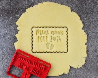 Pequeño cortador de galletas de mantequilla - "Mini us for 2024" - Diseñado y hecho para ti