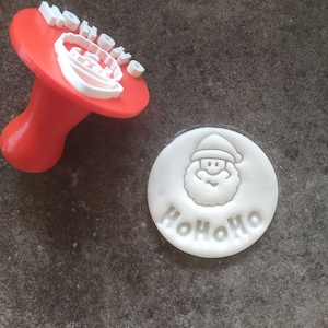 Timbro con manico: Babbo Natale "Ho Ho Ho" | Girare
