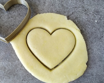 Cortador de galletas de corazón - Todos los tamaños - Contorno simple | Diseñado y fabricado en Francia