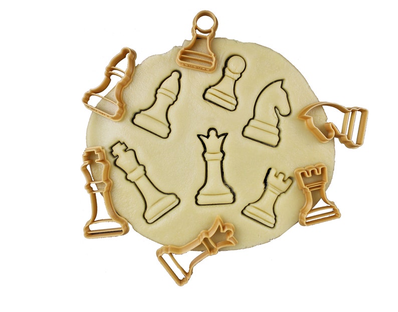 Chess-themed Cookie Cutters: Complete Set - Etsy