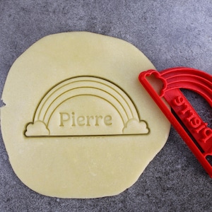 3DKOUPE - Tagliapasta arcobaleno - Personalizzabile con testo - Scelta del carattere e del colore - Progettato e realizzato in Francia