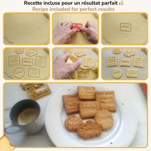 Moldes para galletas con temática de comida rápida: refresco, hamburguesa, patatas fritas, pizza imagen 8
