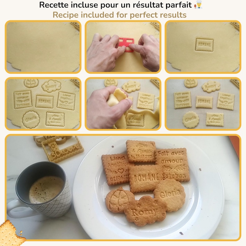 Moldes para galletas con temática de comida rápida: refresco, hamburguesa, patatas fritas, pizza imagen 8
