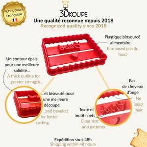 Moldes para galletas con temática de comida rápida: refresco, hamburguesa, patatas fritas, pizza imagen 6