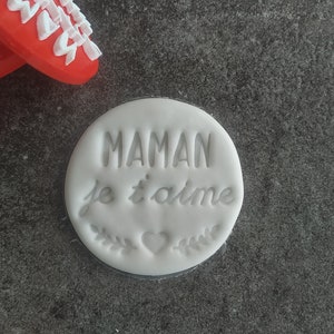Targhetta per biscotti con o senza manico: “Mamma ti voglio bene” | Girare