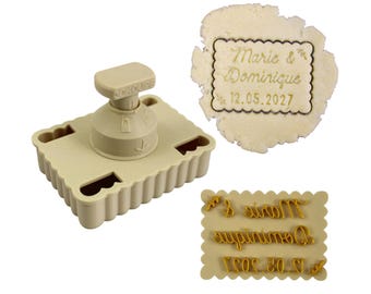 Tagliabiscotti PivoFix® – Design con testo e ramo – Con o senza manico – Prodotto in Francia