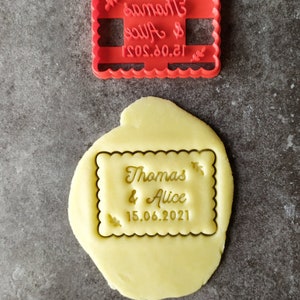 Cookie cutter klein boter paar - Aanpasbaar met voornaam| Ontworpen en geproduceerd in Frankrijk