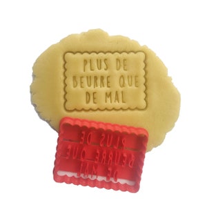 Little butter cookie cutter Customizable with text Designed and manufactured in France image 3