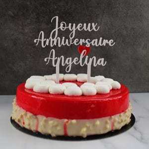 Buon compleanno personalizzabile - Caketopper compleanno - Carattere 2