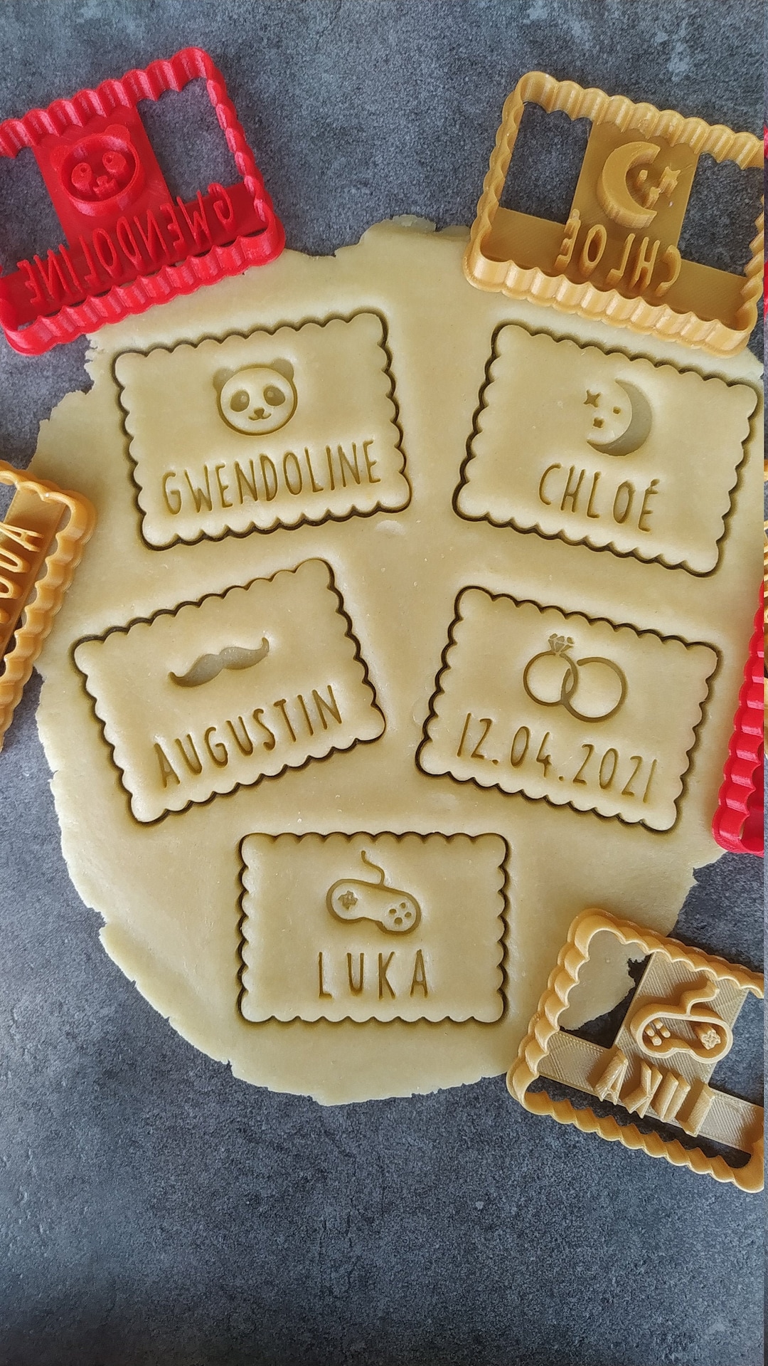 Emporte-pièce petit beurre - 50 Motifs au choix et texte