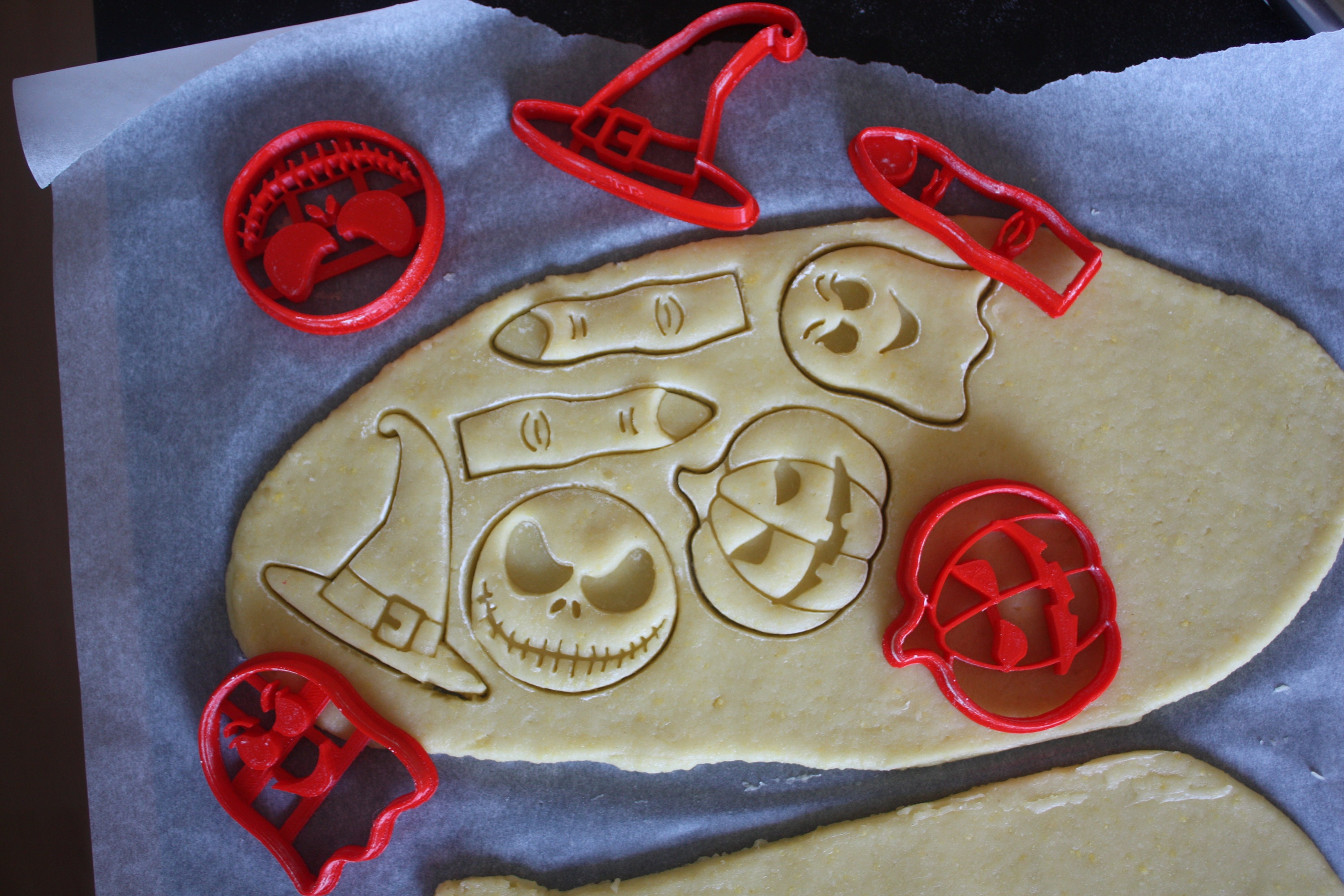 5 Halloween Cookie Cutters Set / Creepy Cake Cutter Etsy