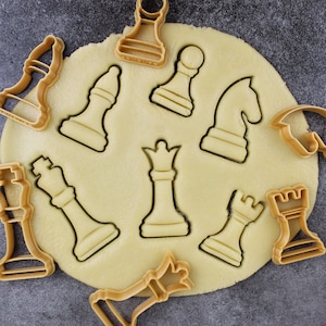 Tagliabiscotti a tema scacchi: set completo
