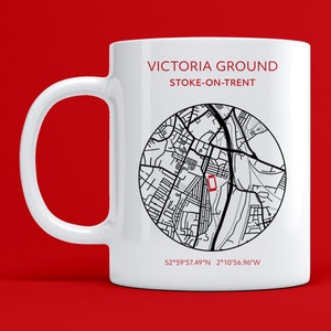 Stoke City mug: Victoria Ground map