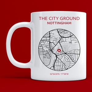 Nottingham Forest Becher: Stadt-Grundkarte