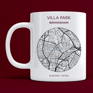 Aston Villa mug: Villa Park map