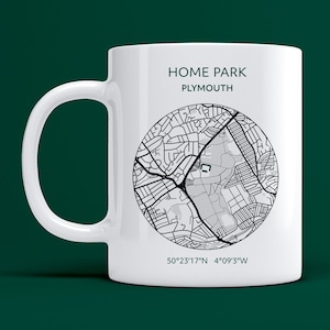 Plymouth Argyle mug: Home Park map