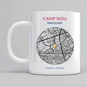 Tasse de Barcelone : Carte de Camp Nou