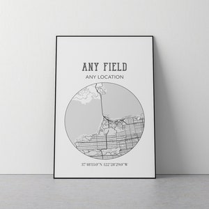 Custom baseball field map print / Any baseball field / Custom baseball print