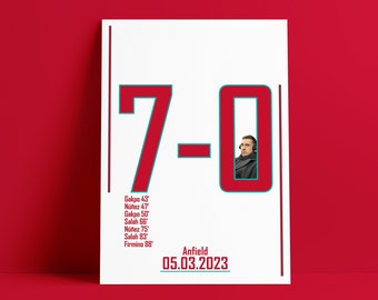 Liverpool print: 7-0 (vs Utd 2023)