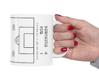 Newcastle mug: 4-1 vs PSG (Tactics board)