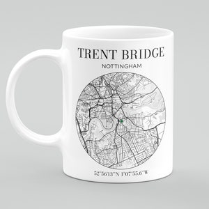 Trent Bridge Nottingham, cricket ground mug