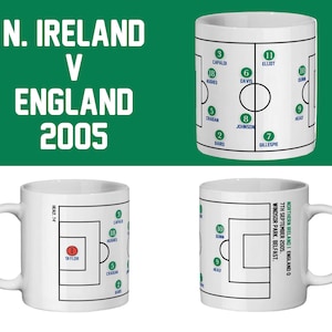 Northern Ireland 2005, Football Mug - 1-0 England - Belfast