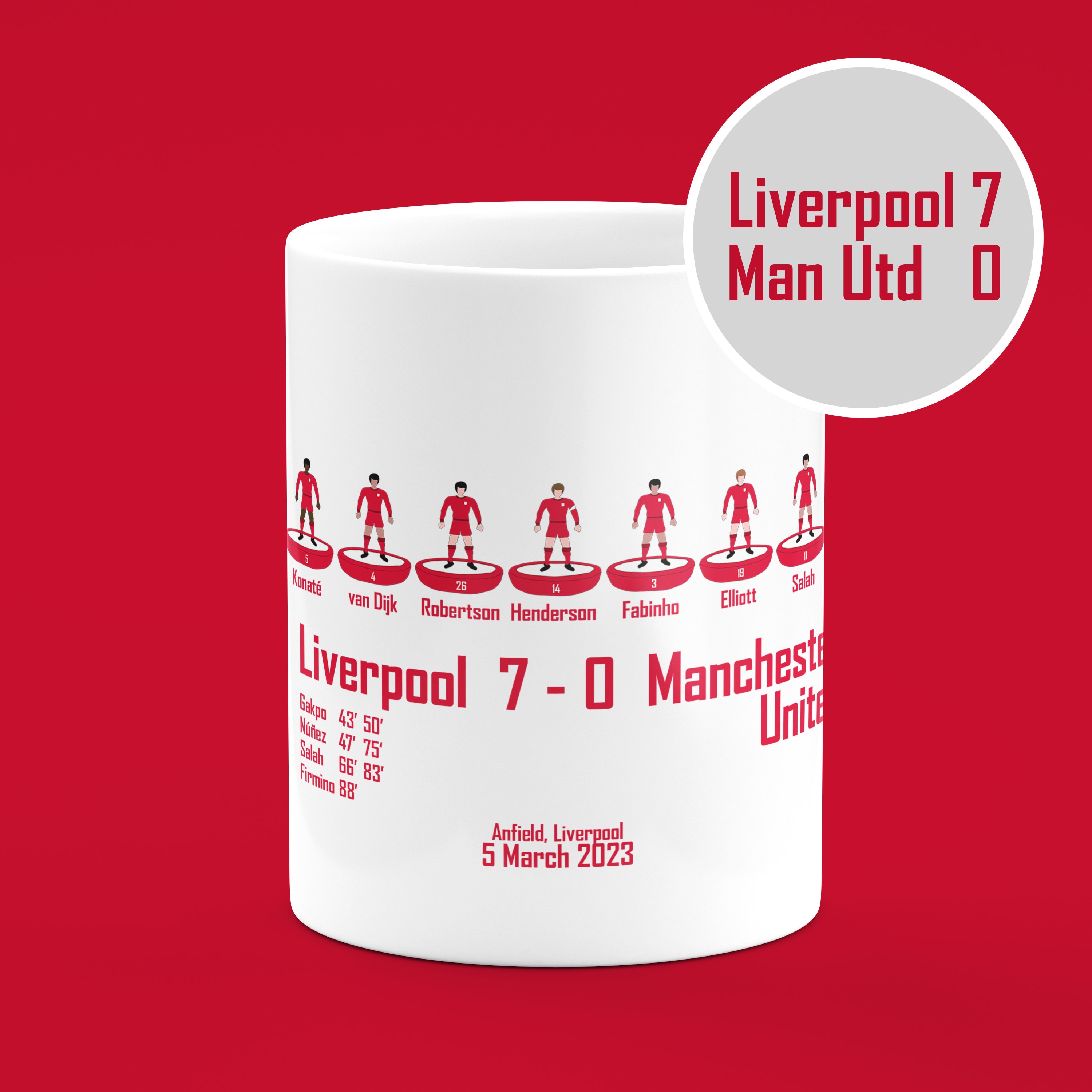 Sports secondaires  Tasse de football personnalisée Liverpool 22/23 –  Sideline Sport